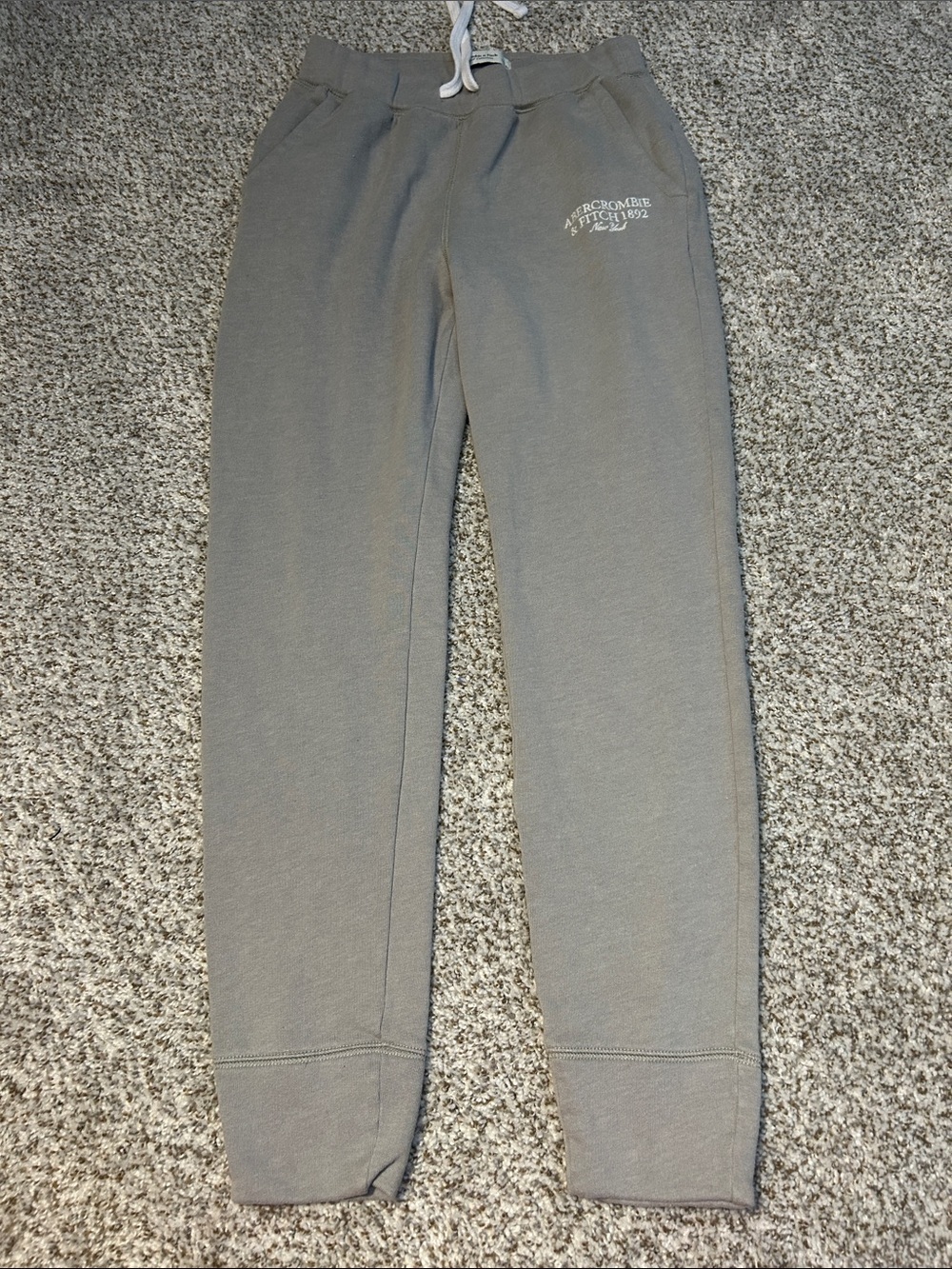 Abercrombie & Fitch Gray Drawstring Joggers